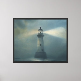 Twilight Lighthouse Canvas Print