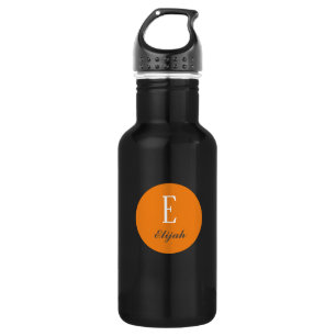 Twilight monogram customized name and initial stainless steel water bottle