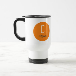 Twilight monogram customized name and initial travel mug