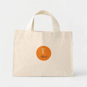 Twilight monogram customized name mini tote bag