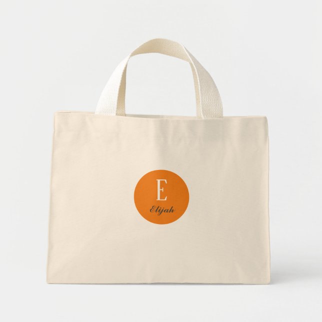 Twilight monogram customized name mini tote bag (Front)