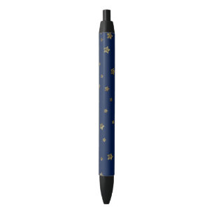 Twilight Navy and Gold Stars Pen