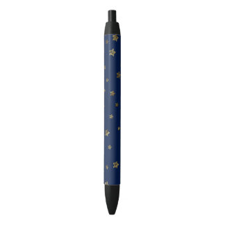 Twilight Navy and Gold Stars Pen