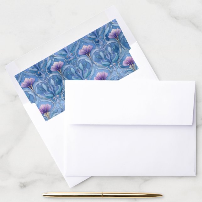 Twilight Nouveau Wedding Envelope Liner (Desk)