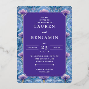 Twilight Nouveau Wedding Foil Invitation