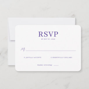 Twilight Nouveau Wedding RSVP Card