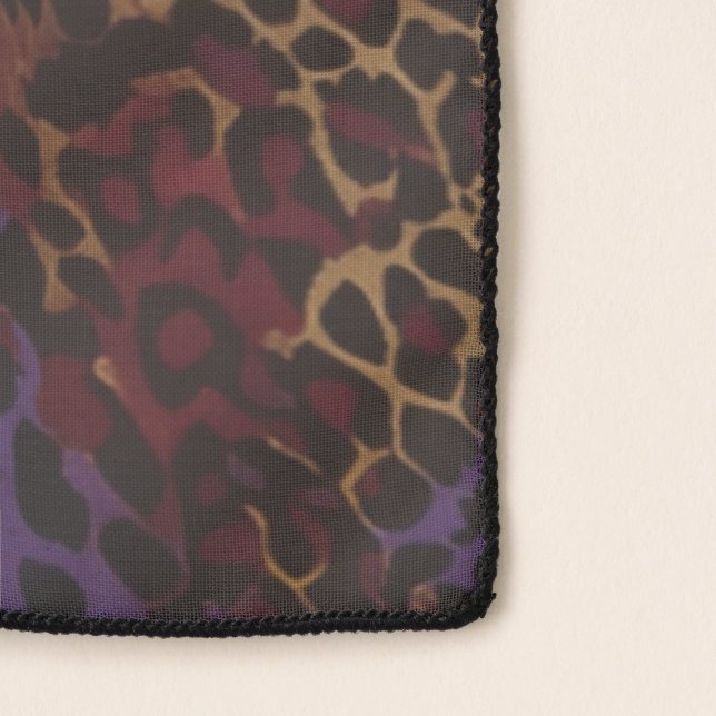 Twilight Ombre Leopard Luxe Pattern Scarf (Detail)