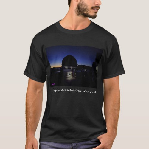 Twilight on Los Angeles Griffith Observatory Roof T_Shirt