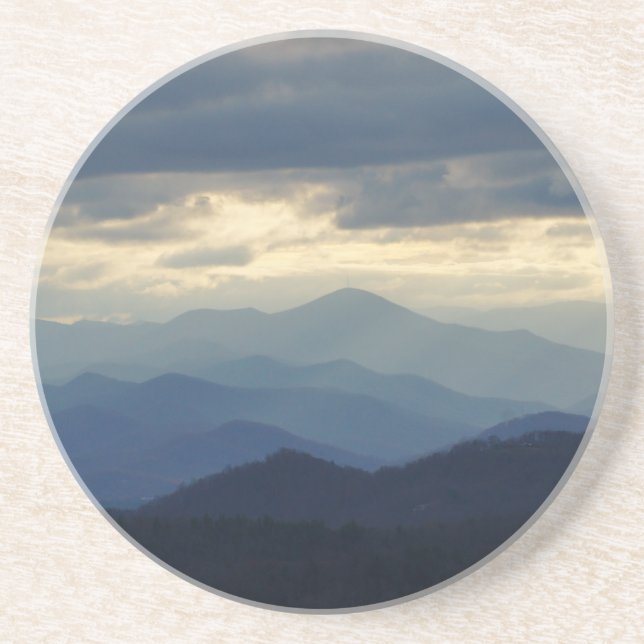 Twilight on the Blue Ridge Drink Coaster (Front)