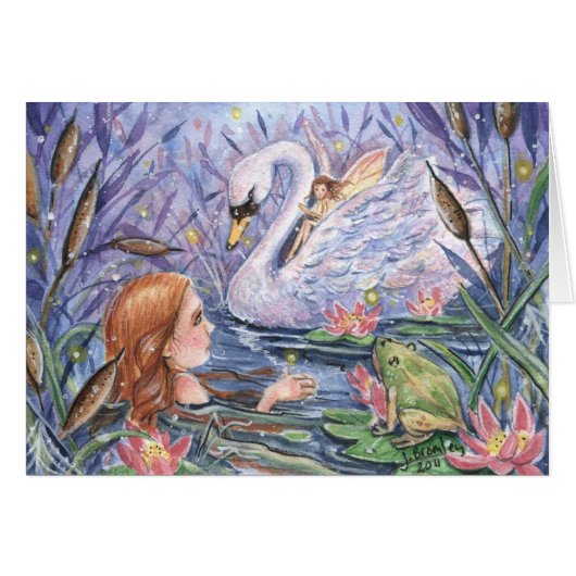 "Twilight on the Lake" Card (Front Horizontal)