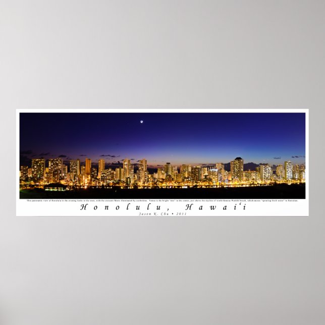 Twilight Over Waikiki Poster (Front)