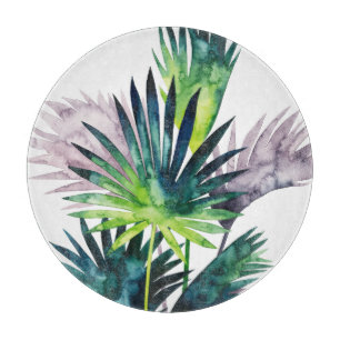 Twilight Palms- Palm Fronds Cutting Board