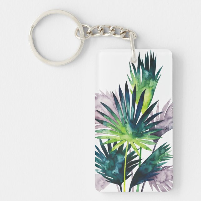 Twilight Palms- Palm Fronds Keychain (Front)