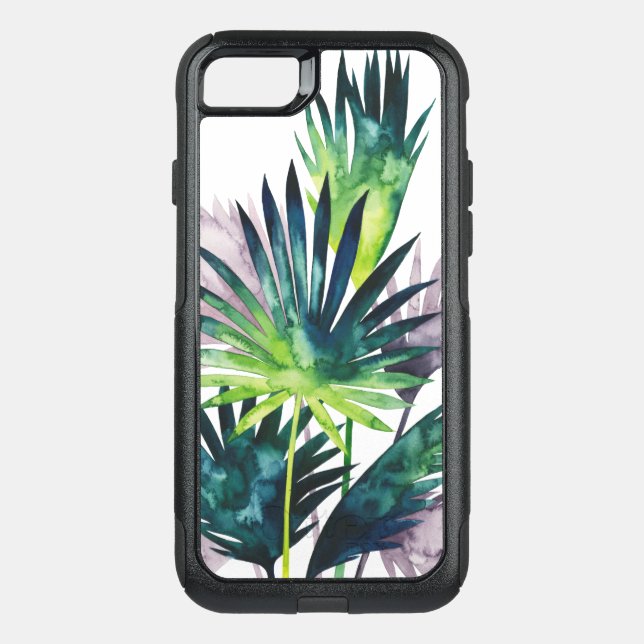 Twilight Palms- Palm Fronds Otterbox iPhone Case (Back)