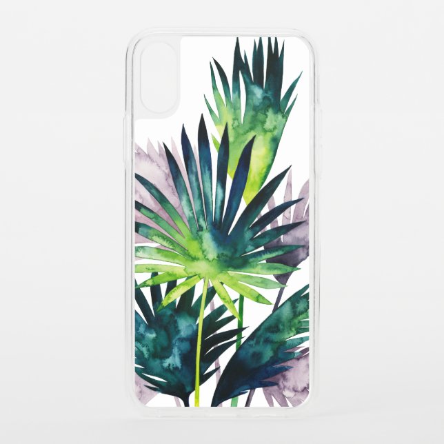 Twilight Palms- Palm Fronds Uncommon iPhone Case (Back)