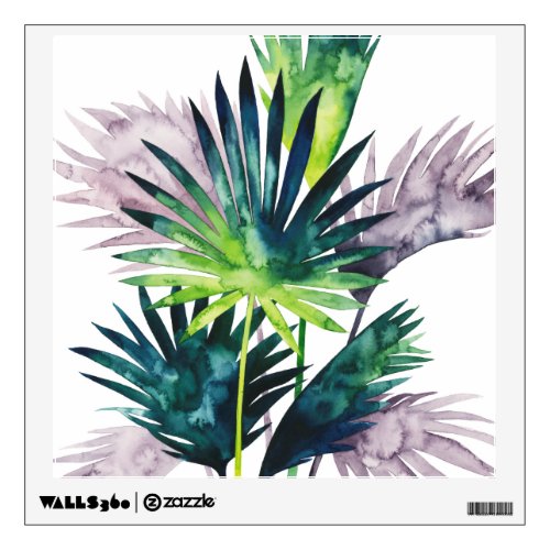 Twilight Palms_ Palm Fronds Wall Decal