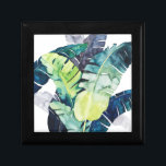 Twilight Palms - Palm Leaves Gift Box<br><div class="desc">"Twilight Palms II" by Grace Popp. Features a collection of tropical greenery in a watercolor style.</div>