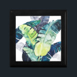 Twilight Palms - Palm Leaves Gift Box<br><div class="desc">"Twilight Palms II" by Grace Popp. Features a collection of tropical greenery in a watercolor style.</div>