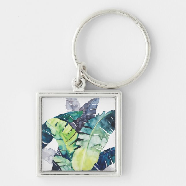 Twilight Palms - Palm Leaves Keychain (Front)