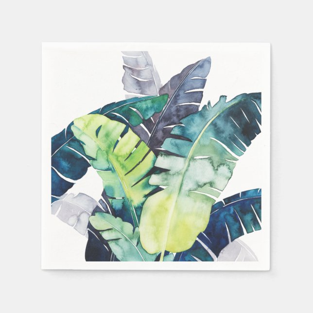 Twilight Palms - Palm Leaves Napkins (Front)