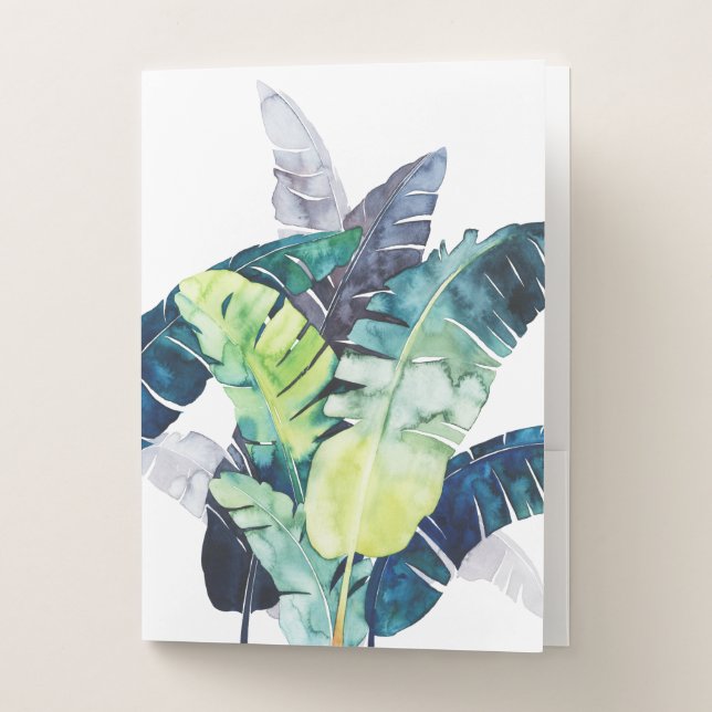 Twilight Palms - Palm Leaves Pocket Folder (Front)