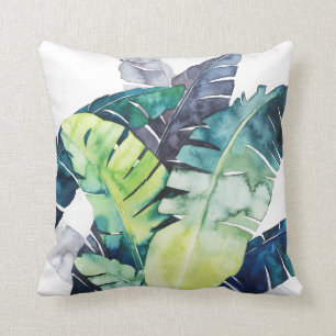 Twilight Palms - Palm Leaves Throw Pillow