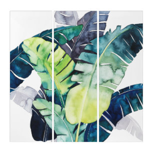 Twilight Palms - Palm Leaves Triptych