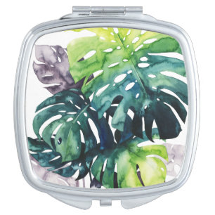 Twilight Palms - Split Leaf Compact Mirror