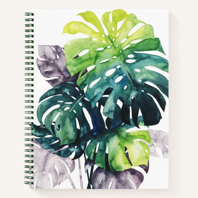 Twilight Palms - Split Leaf Notebook (Front)