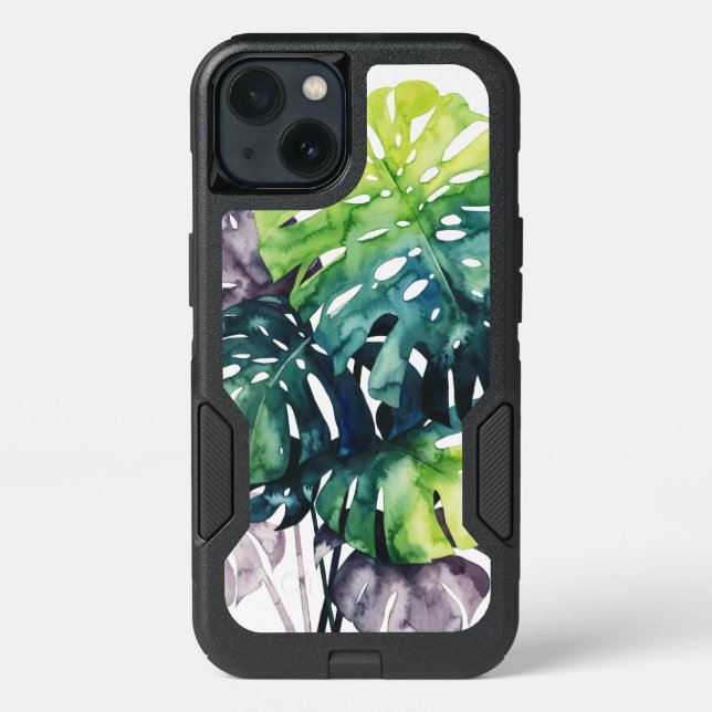 Twilight Palms - Split Leaf Otterbox iPhone Case (Back)
