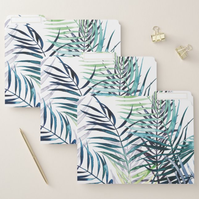 Twilight Palms - Tropical Leaves File Folder (Set)