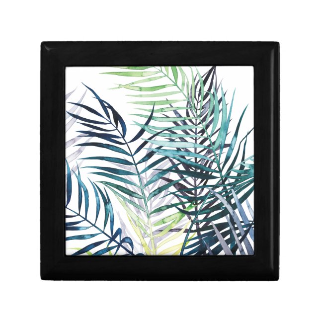 Twilight Palms - Tropical Leaves Gift Box (Front)