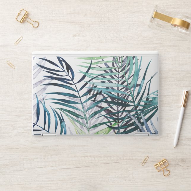 Twilight Palms - Tropical Leaves HP Laptop Skin (Desk)