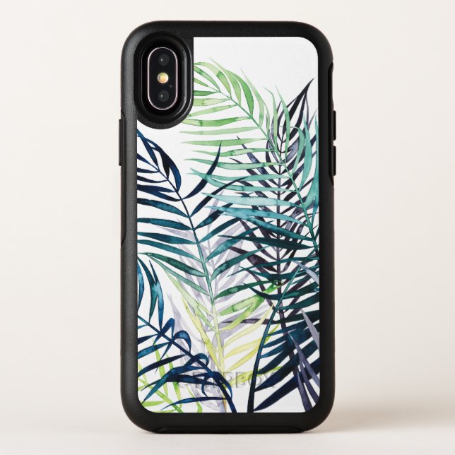 Twilight Palms - Tropical Leaves Otterbox iPhone Case (Back)