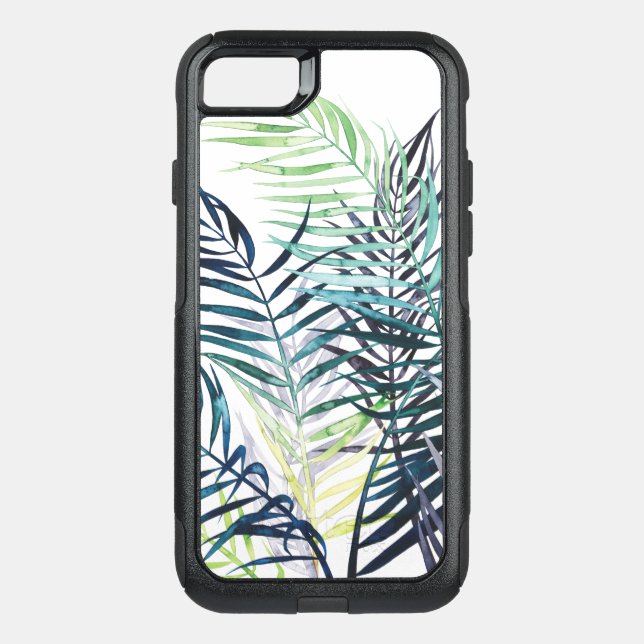 Twilight Palms - Tropical Leaves Otterbox iPhone Case (Back)