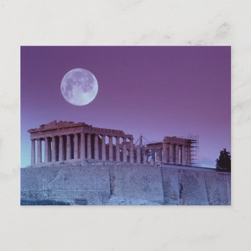 Twilight Parthenon Postcard