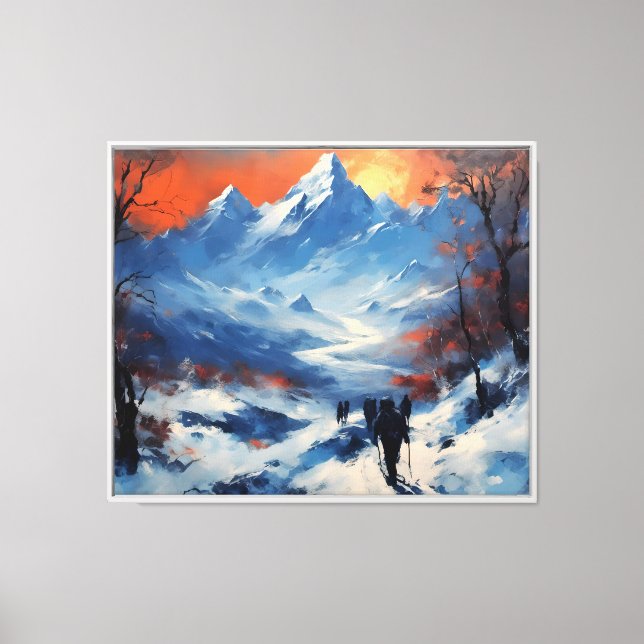 Twilight Promenade at the Mt Everest Canvas Print (Front)