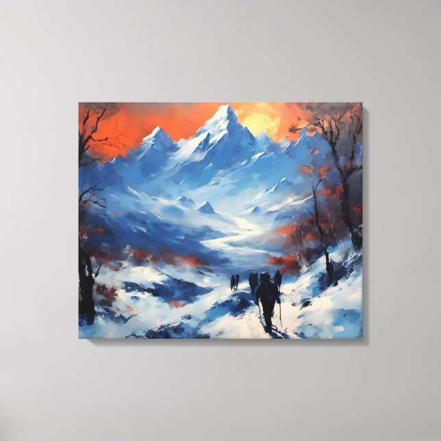 Twilight Promenade at the Mt Everest Canvas Print (Front)