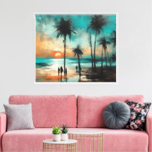 Twilight Promenade on the Beach
