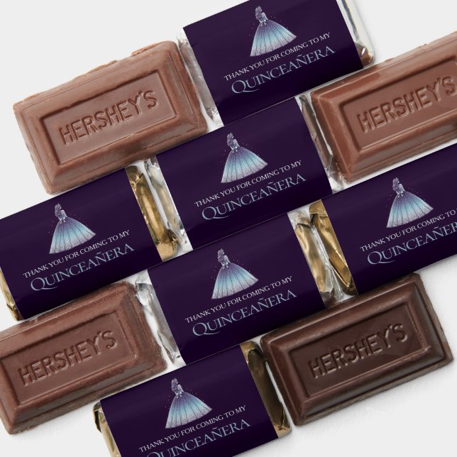 Twilight Purple Quinceañera Hershey's Miniatures (Assorted)