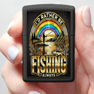 Twilight Rods and Calm Waters Zippo Lighter