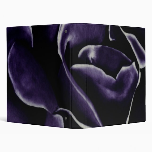 Twilight Romantic Rose 3 Ring Binder (Background)
