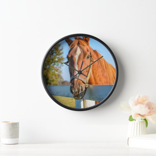 Twilight Rose  Thoroughbred Race Horse Clock