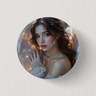 Twilight Seraph – Glowing Angel of Evening Light Button