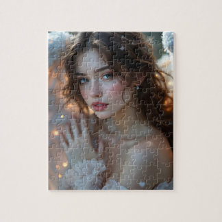 Twilight Seraph – Glowing Angel of Evening Light Jigsaw Puzzle