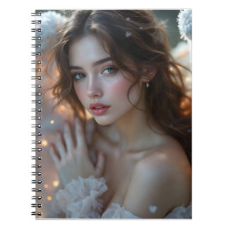 Twilight Seraph – Glowing Angel of Evening Light Notebook