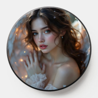 Twilight Seraph – Glowing Angel of Evening Light PopSocket