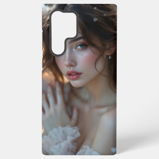 Twilight Seraph – Glowing Angel of Evening Light Samsung Galaxy S22 Ultra Case