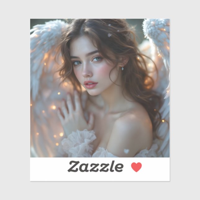 Twilight Seraph – Glowing Angel of Evening Light Sticker (Sheet)