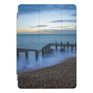 Twilight Sky Over Shoreline and Breakwaters iPad Pro Cover